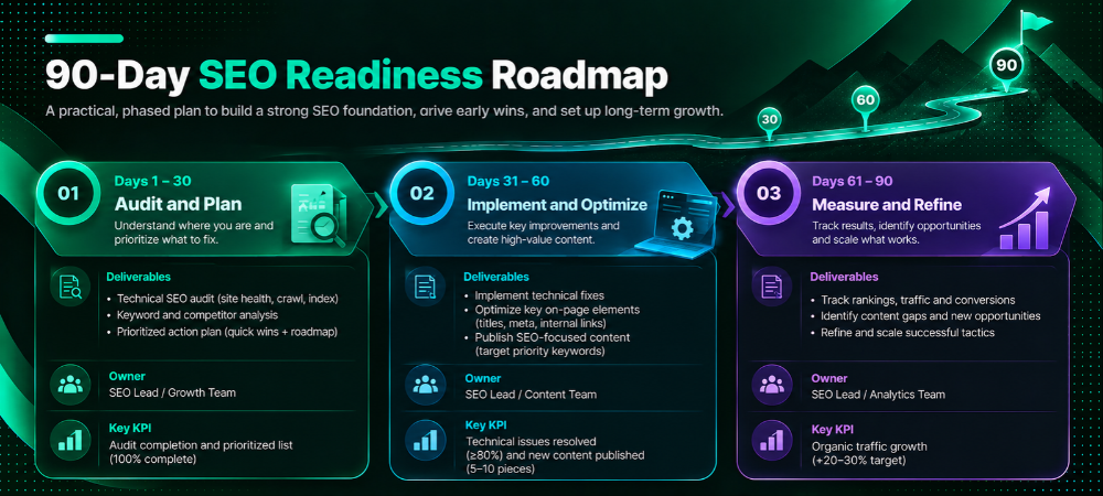 90-Day SEO Readiness Roadmap