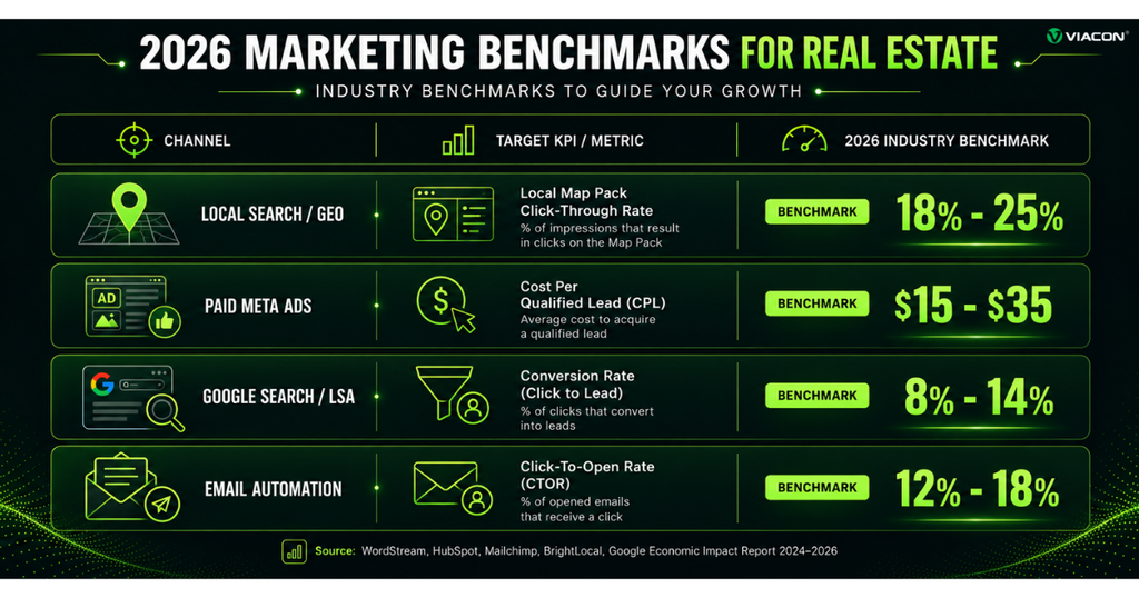 Marketing Benchmarks for real estate